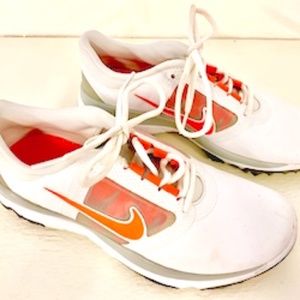 Nike Golf FI Impact Shoe, White/Orange, 8.5
